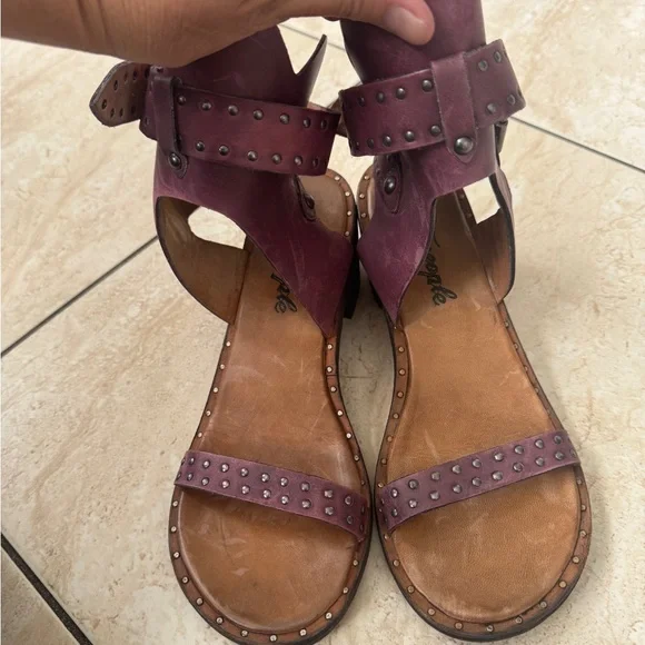 Free People Purple Studded Sandals - Picture 12 of 15